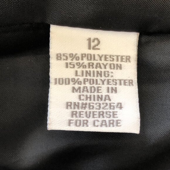 Vintage Larry Levine Black White Suit Jacket Size 12 - Picture 7 of 8